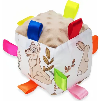 Hračka pro nejmenší Kerstin SENSORICKÁ KOSTKA S ETIKETAMI HRAČKA PRO DĚTI