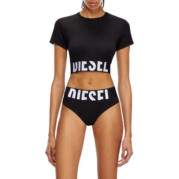 Dámské tričko TRIČKO DIESEL UFTEE-SPORT-CROPPED-T-SHIRT T- BLACK 1