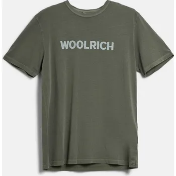 Pánské tričko TRIČKO WOOLRICH LIGHT GARMENT DYED T-SHIRT CYPRESS