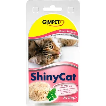 Krmivo pro kočku Gimpet ShinyCat kuře & krab 2×70 g 1 kus