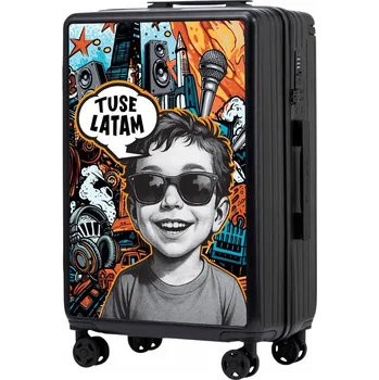 Střední tvrdý kufr na 4 kolečkách z ABS, cestovní zavazadlo XL WINGS