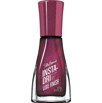 Přípravek na nehty Sally Hansen Insta-Dri Luxe Finish rychleschnoucí lak na nehty 066 The Queens Velvet 9.17 ml