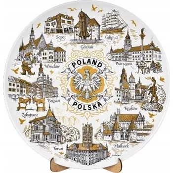 Talíř Talíř 12 cm, polská keramika, dekorativní, na zeď Suvenix POL-MT-184