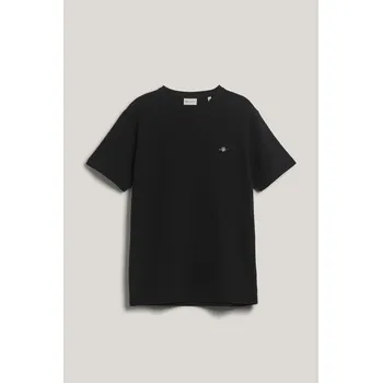 TRIČKO GANT TEXTURE SS TSHIRT BLACK