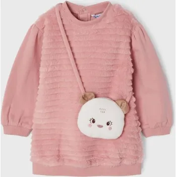 Kojenecké oblečení Mayoral kojenecké dívčí šaty s kabelkou 2950 - 055 Velikost: 80