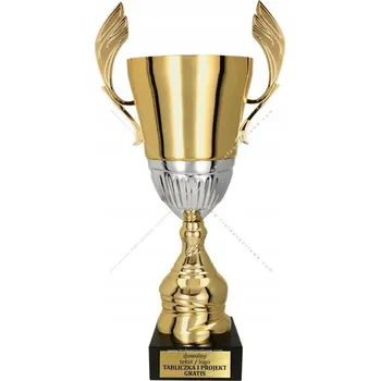 Impozantní Lesklý Krásný zlato-stříbrný pohár 54 cm + GRAVÍROVÁNÍ DÁREK