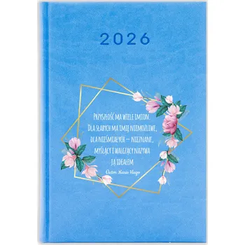 Kalendář Knižkový kalendář 2026 A5 FunnyCase modrý