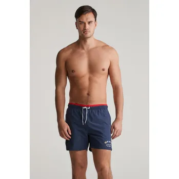 Pánské plavky PLAVKY GANT FLAG PRINT SWIM SHORTS MARINE