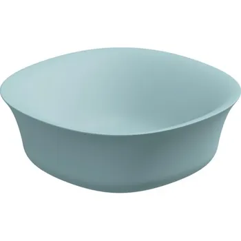 Umyvadlo Umyvadlo na desku Flut, keramické, ice matné, 42x42 cm, FLLAVFSQU42037