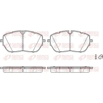 Brzdová destička Sada brzdových destiček, kotoučová brzda REMSA 1654.00