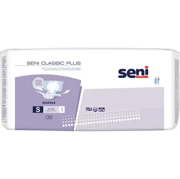 Inkontinenční kalhotky Seni Classic Plus absorpční plenkové kalhotky s lepítky velikost S, 30 ks