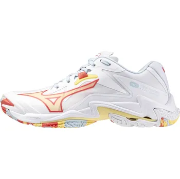 Dámská sportovní obuv Dámská sálová obuv Mizuno Wave Lightning Z8 W White/Calypso Coral/Pale Banan EUR 41