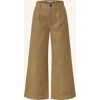 More & More Dámské Manšestrové Culotte Kalhoty, khaki, 38