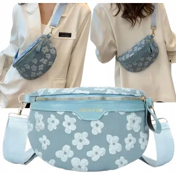 Kabelka Imiti ledvinka přes rameno TAŠKA, POUZDRO, LEDVINKA modrá