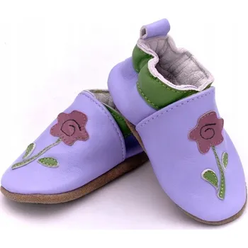 Capáčky ATTRACTIVE kojenecké botičky fialové, velikost 17