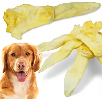 Pamlsek pro psa PSÍ PAMLSEK PŘÍRODNÍ KOUSEK KRÁLIČÍ UCHO BÍLÉ 500g PUPILEXPRESS