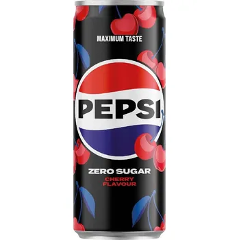 Limonáda PEPSI CHERRY ZERO SUGAR 0,33 plech