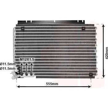 Výparník klimatizace Kondenzátor, klimatizace AGB 9032K8B5