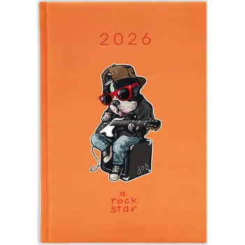 Kalendář Knižkový kalendář 2026 A5 FunnyCase modrý