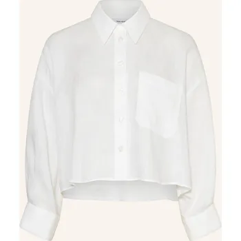 Dámské tričko Reiss Dámská Košilová Halenka Solena Ze Lnu, bílá, 34