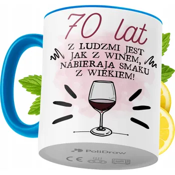 Hrnek Polidraw Hrnek Polidraw Narozeniny70 keramika 330 ml