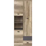 Black Red White MALCOLM regál REG3D2S dub canyon monument s potiskem 3D/šedý wolfram