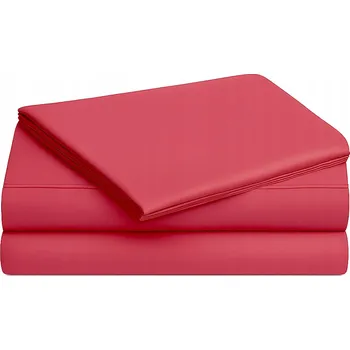 Prostěradlo Prostěradlo 160x210 klasické bez gumy malinové Polské