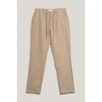 Pánské kalhoty KALHOTY GANT REL LINEN PINSTRIPE DS PANTS CONCRETE BEIGE