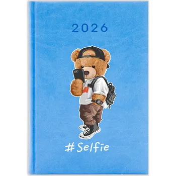 Kalendář Knižkový kalendář 2026 A5 FunnyCase modrý