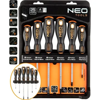 Šroubovák Šroubováky Magnetické šroubováky 6 Ks 25 let záruka NEO