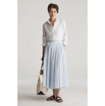 Dámská sukně SUKNĚ GANT STRIPED SKIRT FRESH BLUE