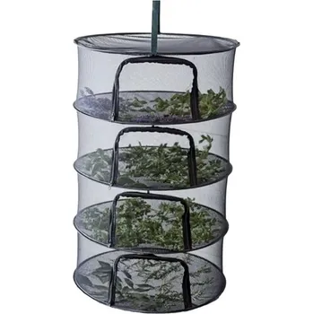 Sušička potravin Clever Grow Sušicí síť černá se zipem 4 patra