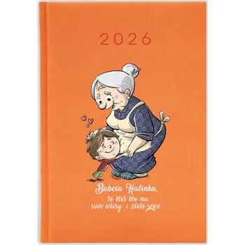 Kalendář Knižkový kalendář 2026 A5 FunnyCase modrý