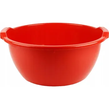 UNIVERZÁLNÍ KULATÁ MÍSA 24L ČERVENÁ - DO KOUPELNY, ZAHRADY, NA PRANÍ, OVOCE