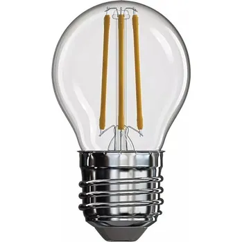 Žárovka Emos LED žárovka filament Miniglobe E27 3,4W, 470lm, náhrada za 40W, teplá bílá 2700K