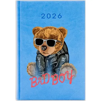 Kalendář Knižkový kalendář 2026 A5 FunnyCase modrý