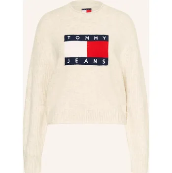 Dámská mikina Tommy Jeans Dámský Svetr, krémová, 38