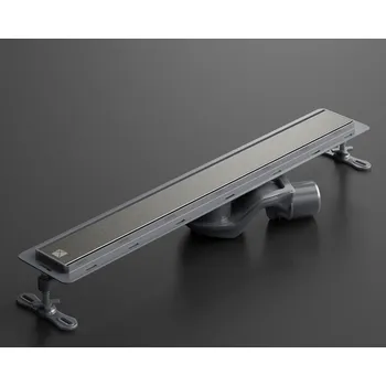 LINEÁRNÍ ODTOK ČERNÝ MATNÝ 60 CM