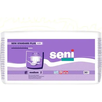 Inkontinenční kalhotky Seni Standard Plus Air absorpční plenkové kalhotky s lepítky velikost M, 30 ks