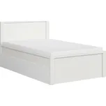 Black Red White KASPIAN postel LOZ/120/T bílá/bílý mat BEZ ROŠTU a MATRACE