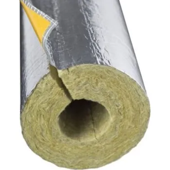 Paroc HVAC SECTION ALU COAT T potrubní pouzdro 30/54mm, 1,2m vinuté, kamenná vlna/hliníková fólie