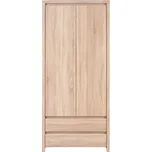 Black Red White KASPIAN šatní skříně SZF2D2S dub sonoma