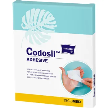 Bylinná léčivá mast Matopat Codosil Adhesive silikonové krytí pro korekci jizev 14 x 14 cm, 1 ks