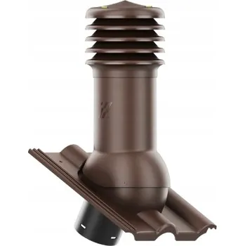 Vrták Větrací komín fi125 HiVent pro střešní tašky BRAAS ROMÁNSKÁ HNĚDÁ
