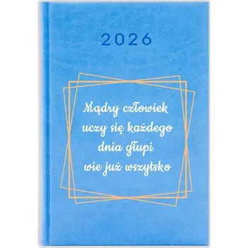 Kalendář Knižkový kalendář 2026 A5 FunnyCase modrý