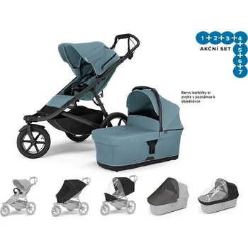 Kočárek Thule Urban Glide 3 MBlue Magnet.Buckle + korba + plášť + moskyt. + madlo + plášť.korba + mosk.korba, Doprava ZDARMA