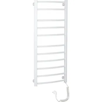 Radiátor CERANO Elektrický sušák ručníků Luca bílá lesklá 1160x550 mm LIV-W-EG-11-55-X