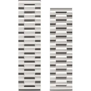 Řemínek na hodinky Řemínek celokovový ALIGATOR 22mm, titanová barva