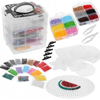 kreativní sada BAREVNÉ ŽEHLÍCÍ KORÁLKY 9000 KS, KREATIVNÍ