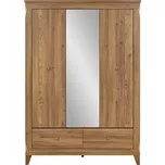 Black Red White Šatní skříň BERGEN SZF2D1M2S modřín sibiu zlatý